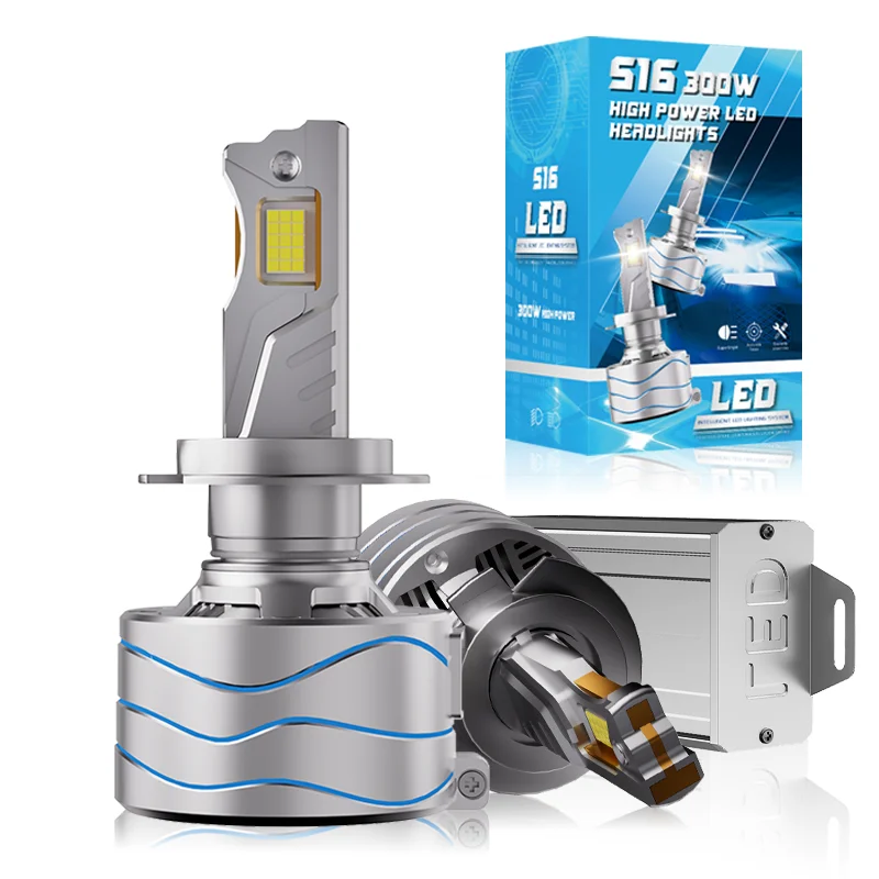 300W High Power Super Bright LED Headlights H7 H4 H1 H3 880 881 9005 9006 H4 9008 9007 9004 H10 H11 H13 9012 Car Light 12V 6000K