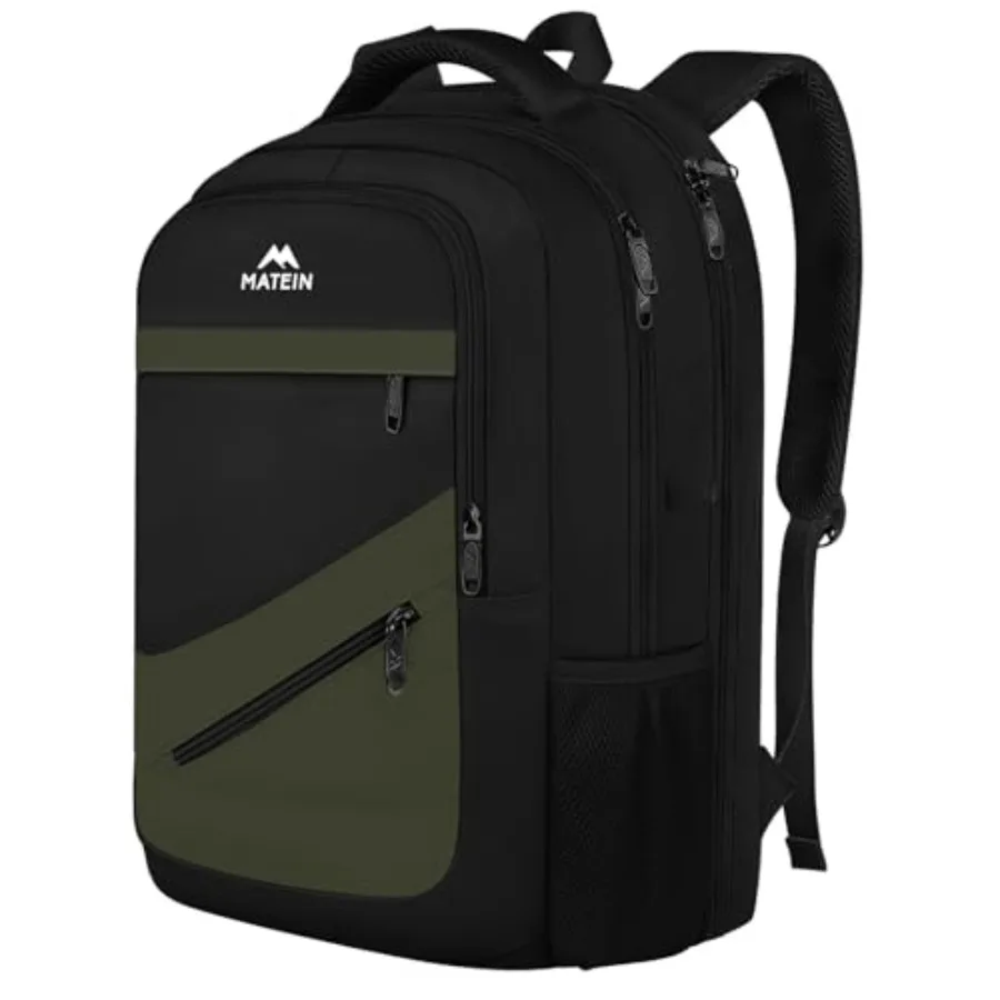 

Laptop Backpack for Work Airline Approved Carry On Travel Backpack with Anti Theft Pocket and Luggage Strap Water Resistant Col