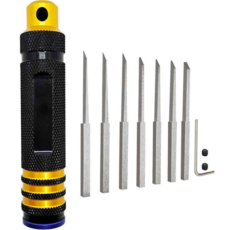 

Набор инструментов для разметки и резьбы 7-в-1: резцы-долота для моделей Gundam/Gunpla, инструмент для резьбы и резки, лезвия 0.1-2.0 мм