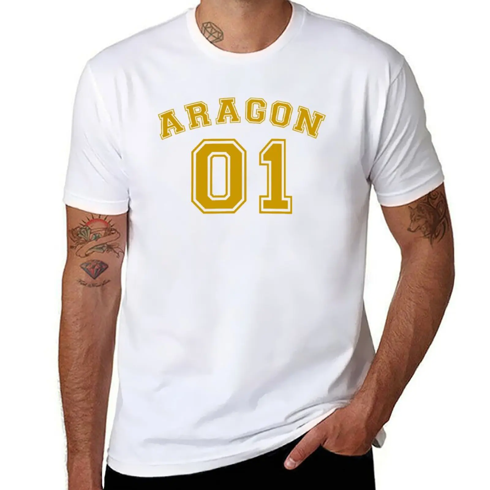 

Aragon Varsity T-Shirt man tshirt anime tshirt t shirts cotton 100% T-Shirt