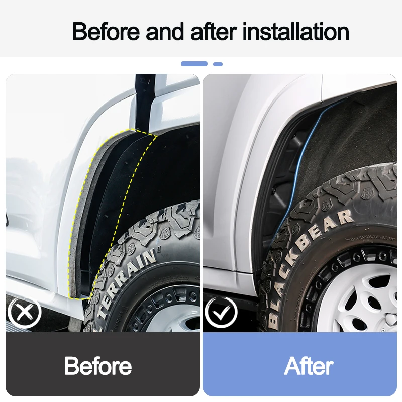 Fender For GWM Great Wall Haval H9 2rd 2024 Car Mudguard Anti Dust Cover Rear Tire Mat Modification