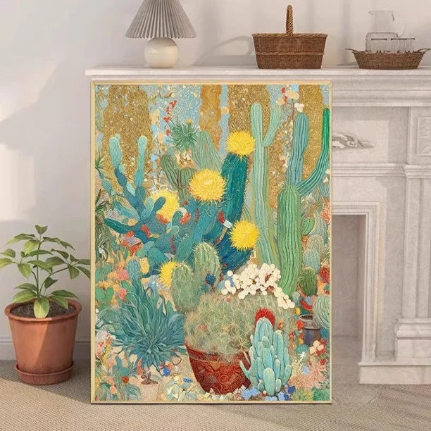 

Простой набор для вышивания крестиком и алмазной мозаикой 5D: ручная работа, хлопковая ткань, узоры растений и цветов, вышивка нитками для гостиной