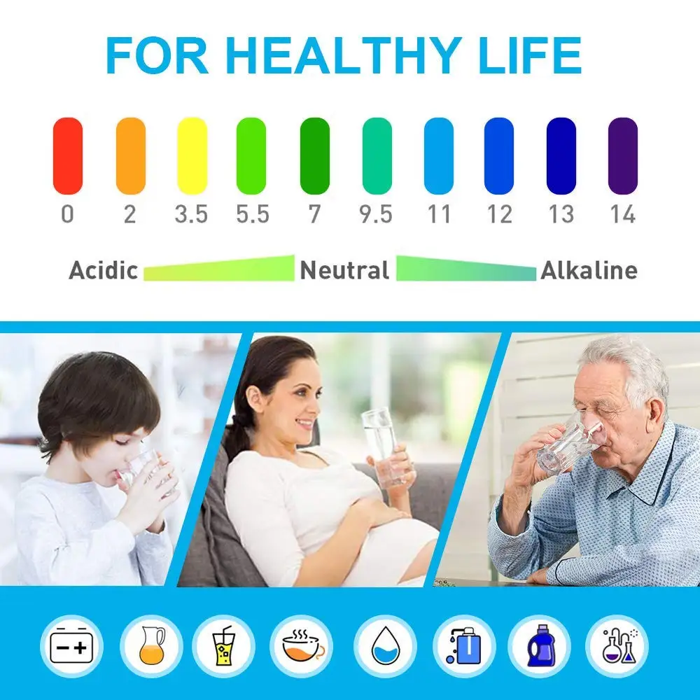 TDS Meter เครื่องทดสอบน้ำดิจิตอลความแม่นยำสูง0-14 PH Meter Tester 0-9990ppm TDS & EC LCD น้ำความบริสุทธิ์ PPM Aquarium Filter