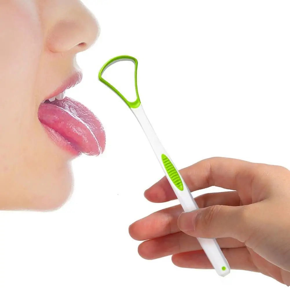 Tongue Scraper Portable Plastic Oral Tongue Cleaning Brush Hygiene Tool Gratte Langue Tounge Scrapper Remove Bad Breath