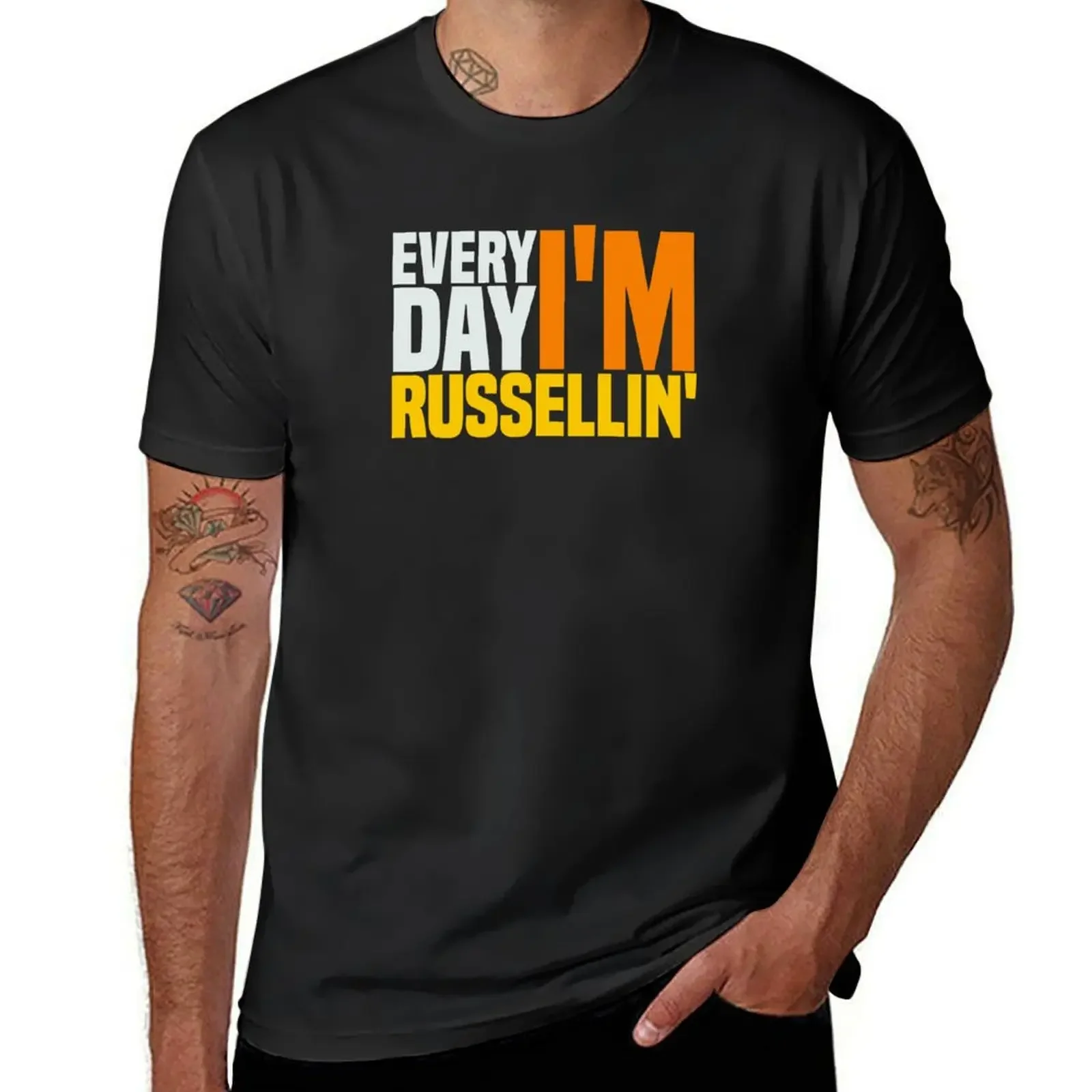 Everyday I'm Russellin' Funny Russell T-Shirt vintage graphic tee vintage clothes new edition Men's clothing