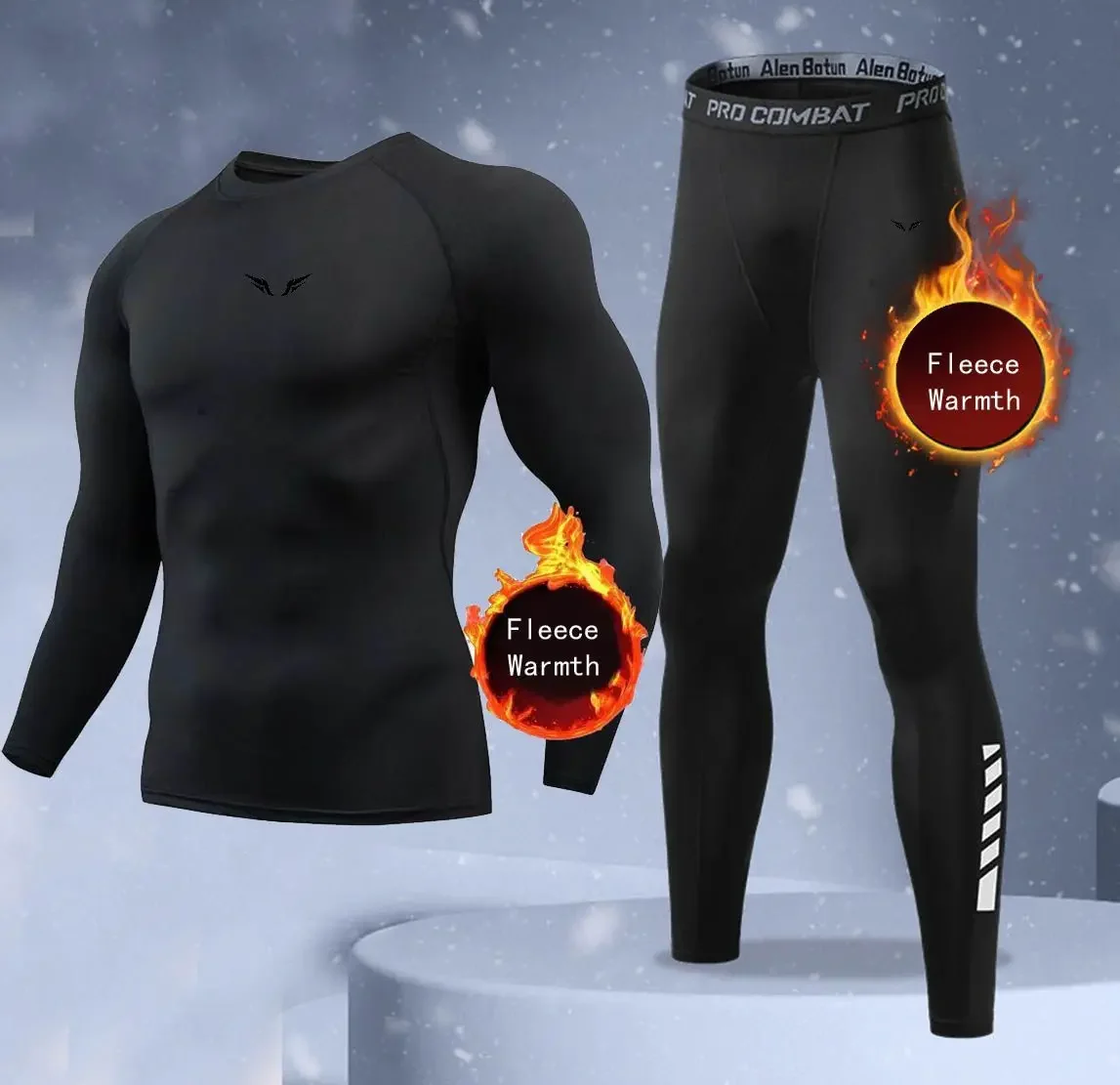 New winter sportswear men's and women's two-piece fitness suit, wing print, comfortable sweat absorbing fabric