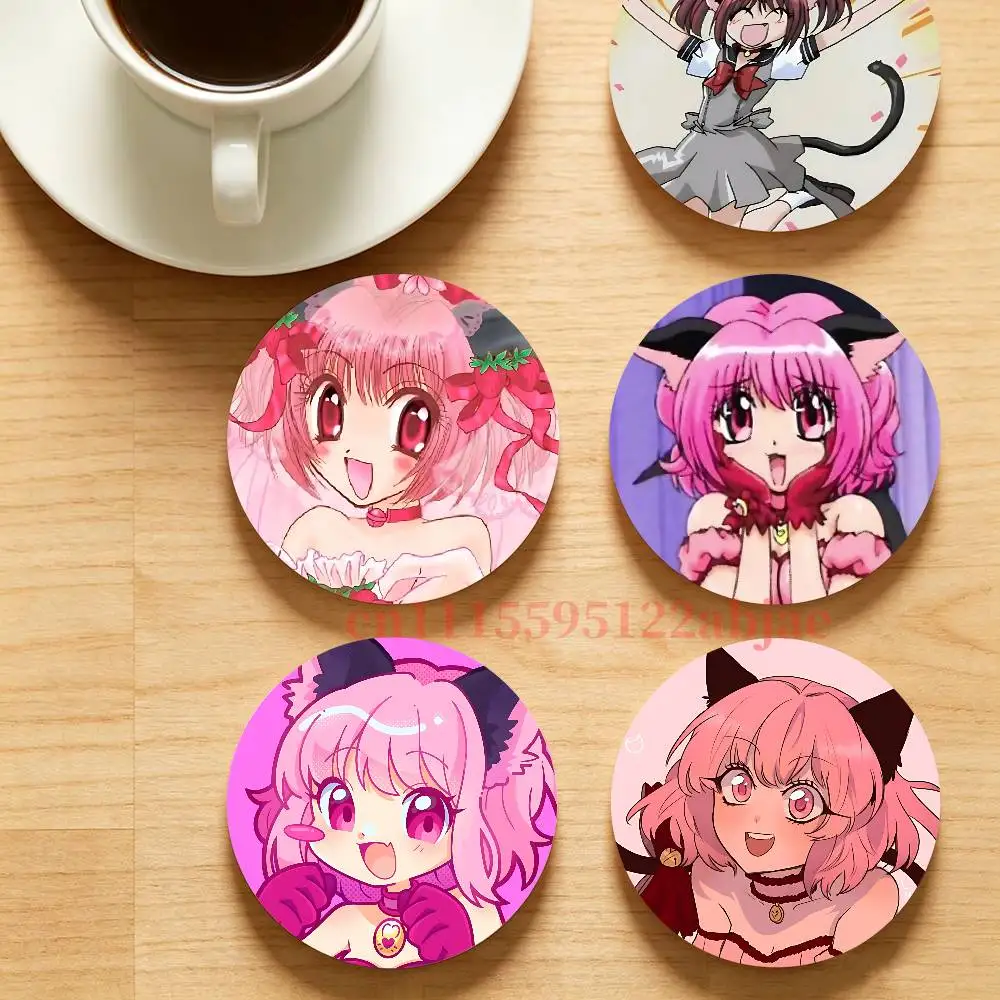 tokyo m-mew m-mew Heat-Resistant Pine Coasters Lightweight Sturdy for All Drinkware Easy to Clean