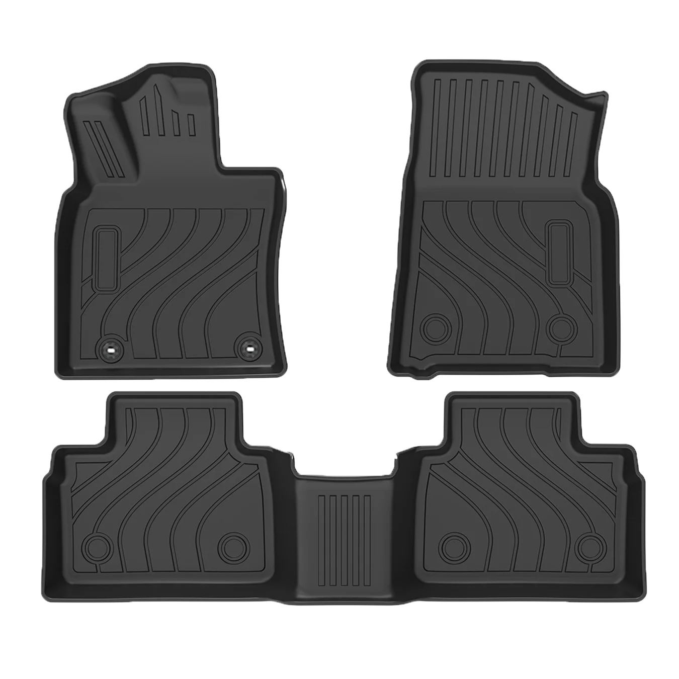 [LHD]CAMRY 2024-2024 Four Seasons Waterproof and Anti-Slip TPE Floor Mat for Cars.