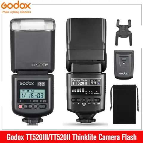 Godox TT520III TT520II Camera Flash with Build-in 433MHz Wireless Signal for Canon Nikon Sony Pentax Olympus DSLR Cameras
