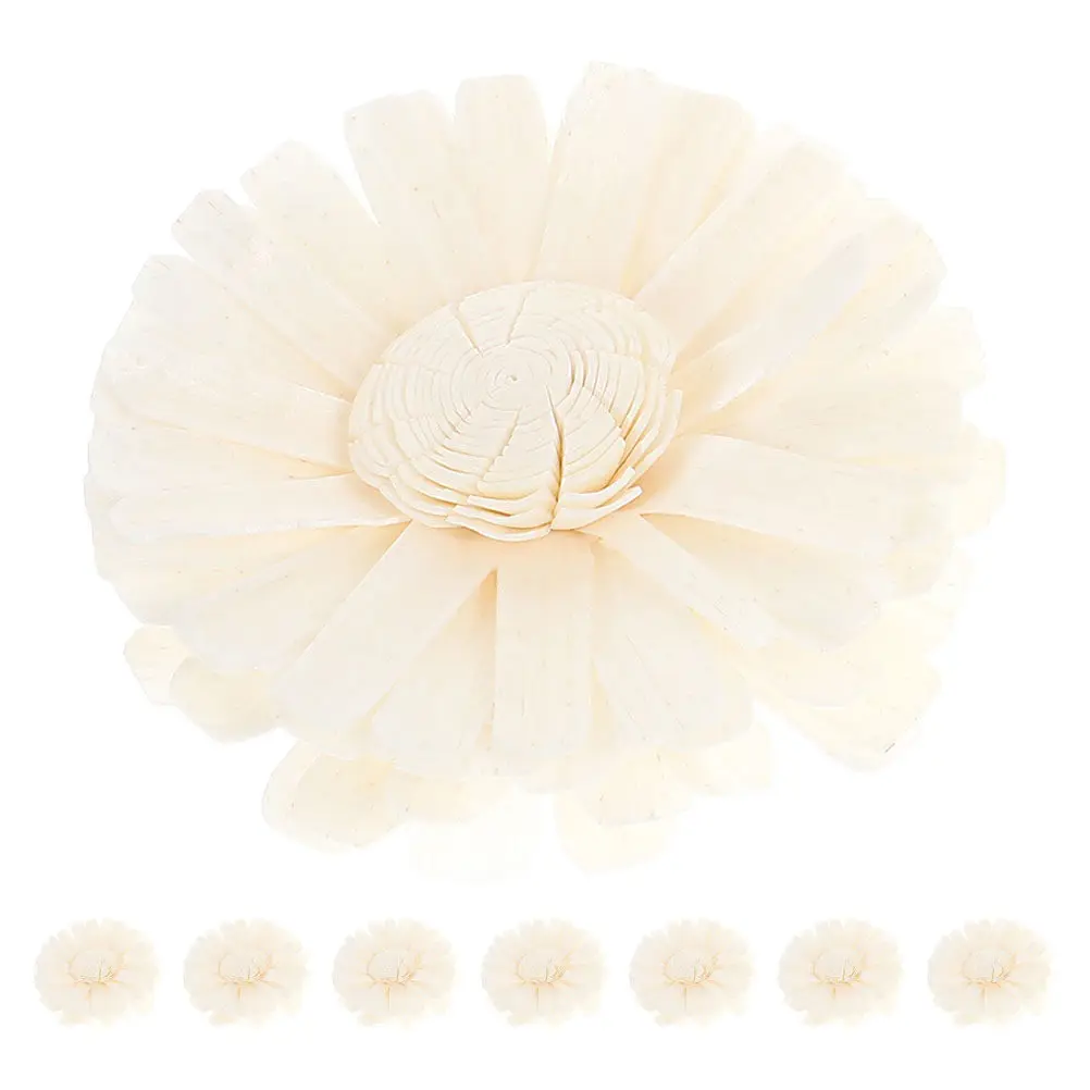 

8Pcs Elegant Chrysanthemum Floral Aromatherapy Diffusers Natural Hue Flameless Scent Diffusing Decor for Home Office Car