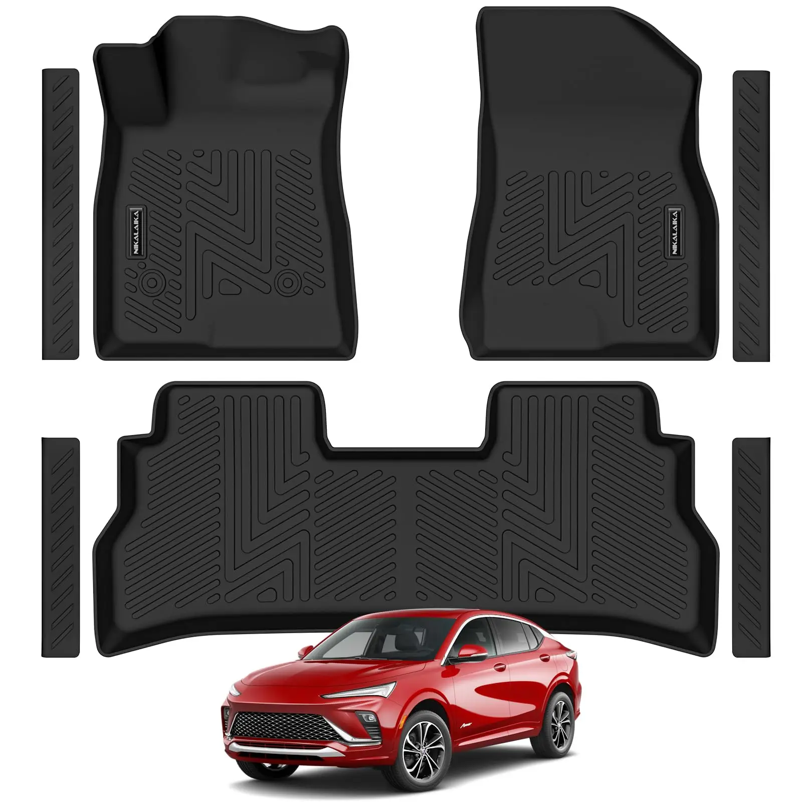 

All Weather TPE Floor Mats For Buick Envista 2024 2025 2026 Front Rear Black