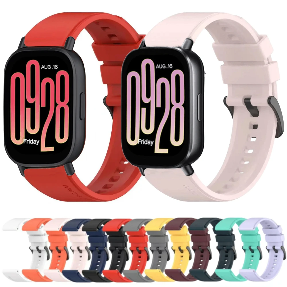 Sports Soft and Breathable Silicone Strap for Redmi Watch 5 Active Smart Watch Replacement Wristband for Redmi Watch 5 Lite Band