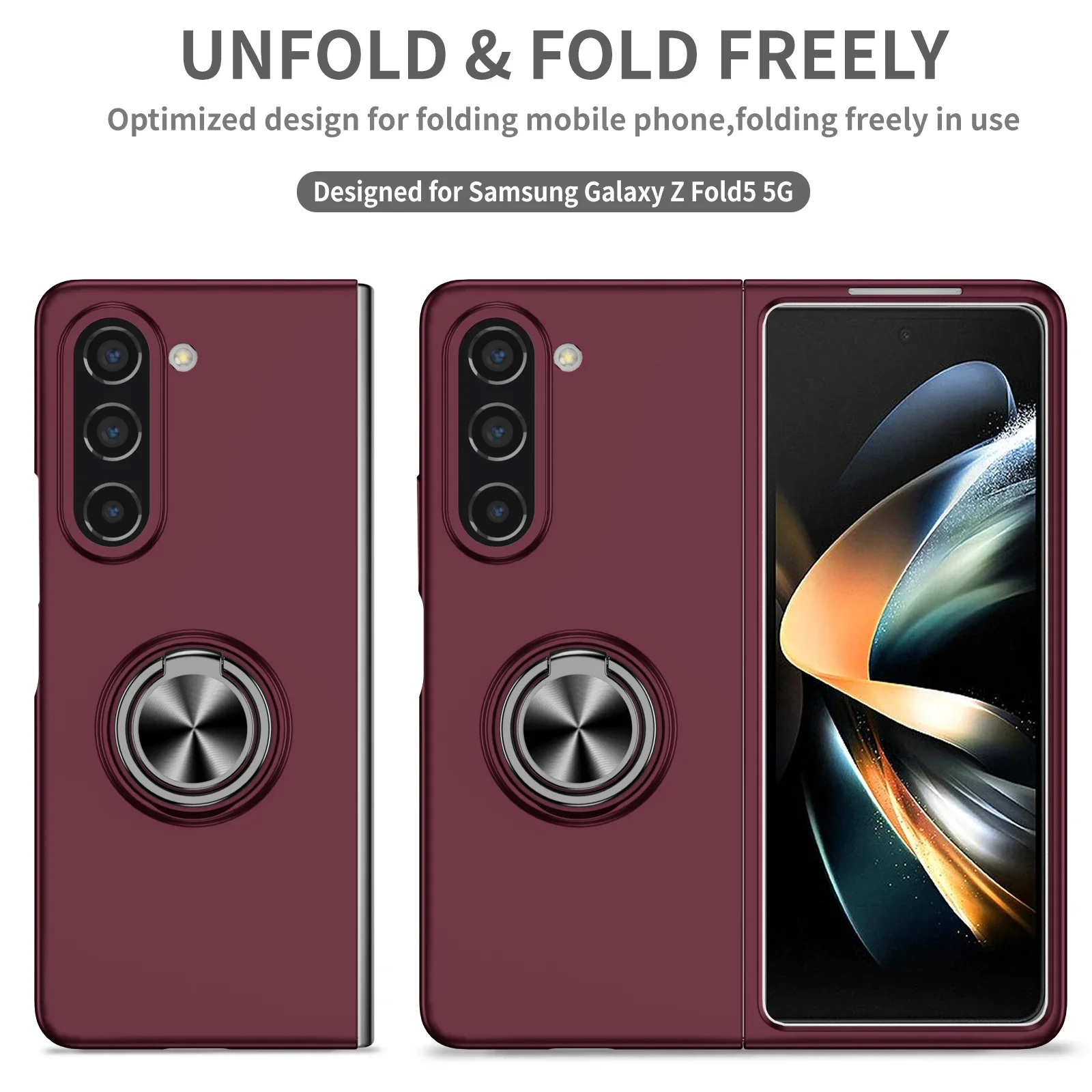 Protection Case for Samsung Galaxy Z Fold 8 7 6 5 4 3 fold7 fold8 Fold4 Fold5 Fold6 Fold3 Fold 2 5G Mobile Phone Cover Funda Bag