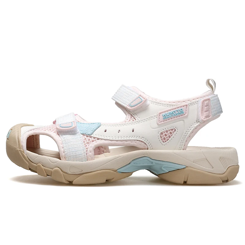 HUMTTO Women's Sandals Summer Quick Dry Outdoor Beach Black Flat Sandals Luxury Designer Brand Breathable Casual Shoes for Women