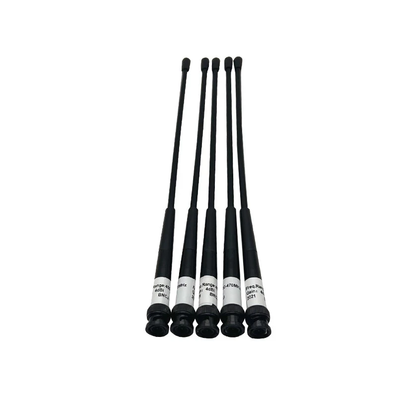 

5pcs 450-470 MHZ BNC Whip Antenna BNC Port 450-470 MHZ For Surveying Instrument QT450AB