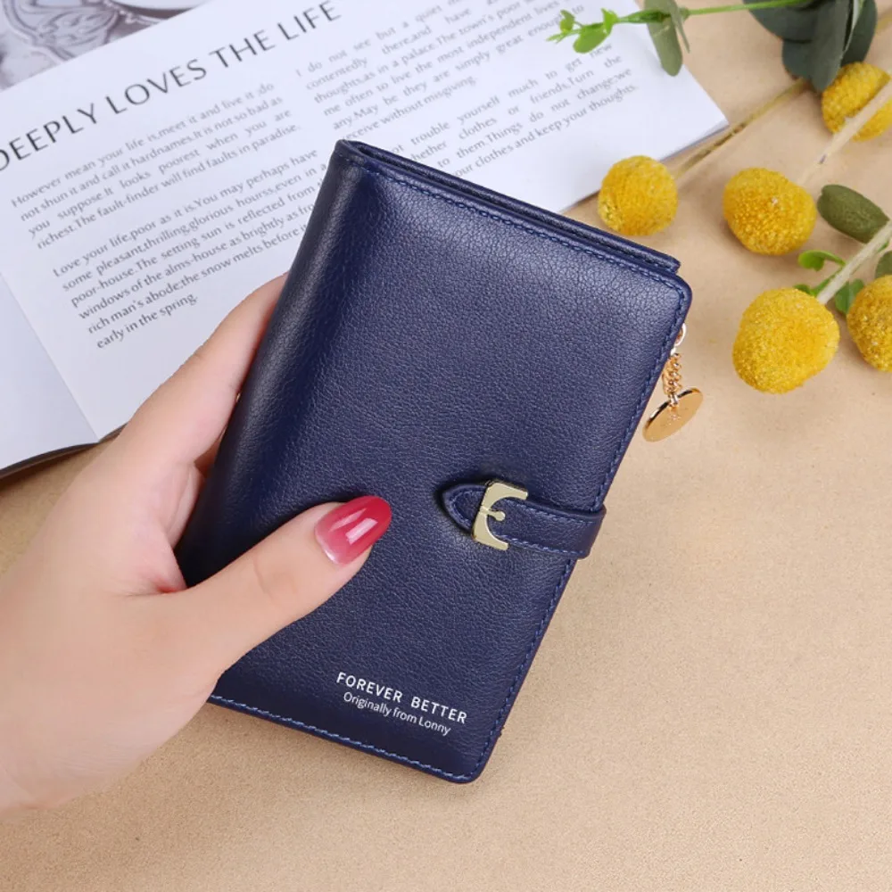 

Business Waterproof Women Long Wallet Soft Leisure Leather Ladies Card Bag Multi-position Contracted Card Wallet Daily Use
