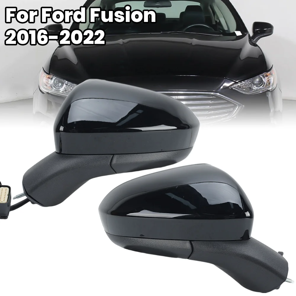 

3 Pins Rearview Mirror Assembly For Ford Fusion 2015 2016 2017 2018-2022 US Version Black Plug-In Door Mirror Car Accessories