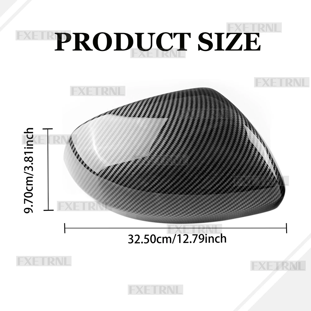 ABS Carbon Fibre Pattern For Dacia Duster 3 2018-2026 Sandero 3/Sandero Stepway Rearview Mirror Cover For Dacia Bigster/Jogger