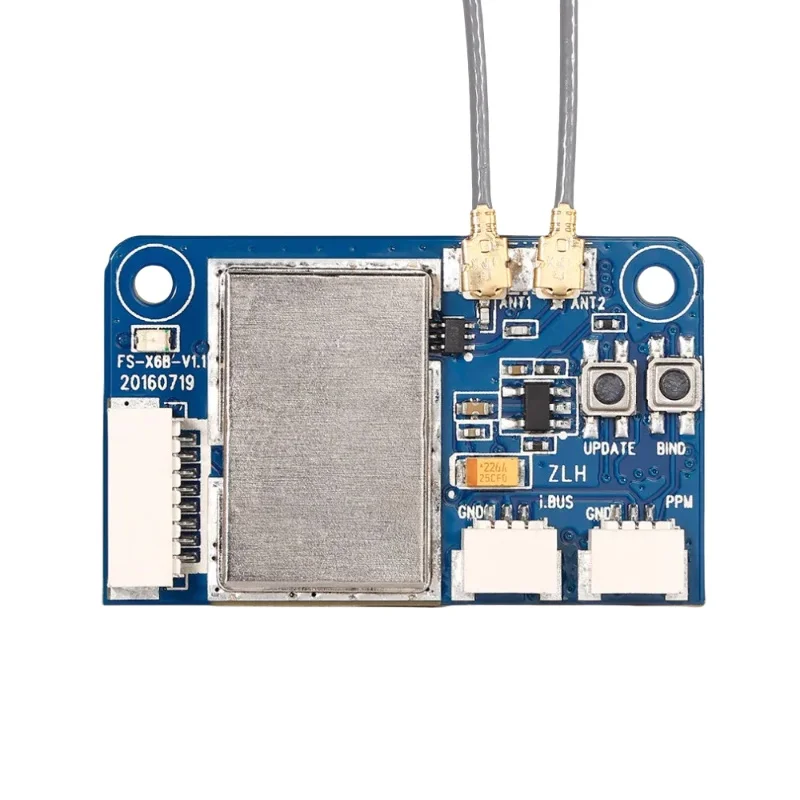 Flysky Empfänger X6B 2,4G 6CH IBUS PPM PWM FS-X6B Rezeptor F I10 I6S I6 I6X I4X Sender FPV Racing Drone Flugzeug Hubschrauber – Detail 7