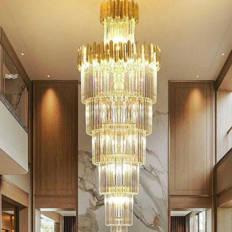 

Building in the building Living room light Duplex building Villa European modern simplicity