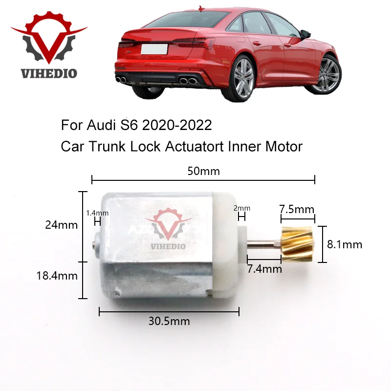 

For Audi S6 2020-2022 Car Rear Trunk Lock Actuator Latch Release Motor OEM 12V Core Power Replacement High Quality DIY Engine