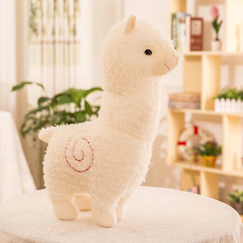 

25cm New Alpaca Plush Toy 3 Colors Cute Animal Doll Soft Cotton Stuffed Doll Home Office Decor Kids Girl Birthday Gift