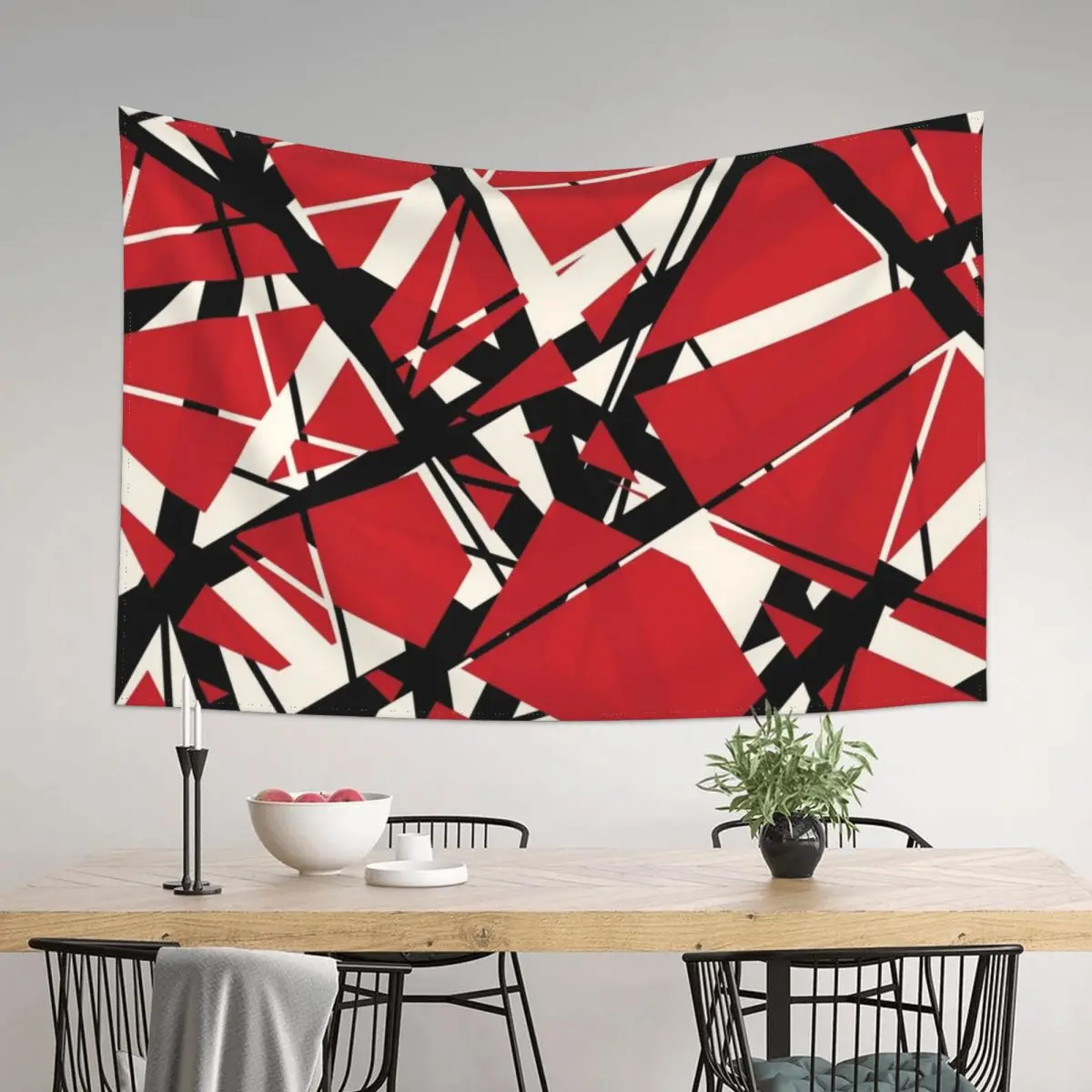 

EVH: authentic stripes design (red) Tapestry Room Decor Korean Style Cute Decor Tapestry