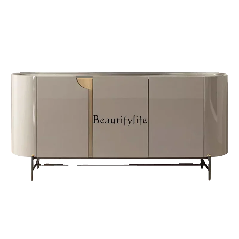

ld 38 Modern simple side cabinet Italian light luxury minimalist high-end living room storage wall storage cabinet