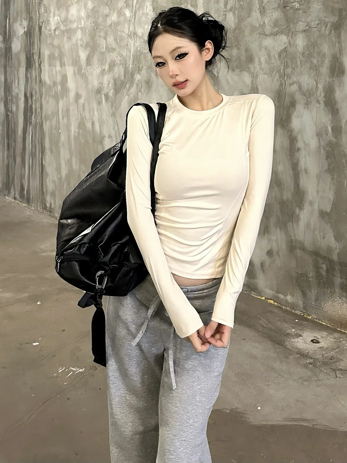 Quick Dry Yoga Clothes Women's Slim Fit Breathable Sports Top Running Pilates Professional Fitness T-Shirt Korean Style Long ...