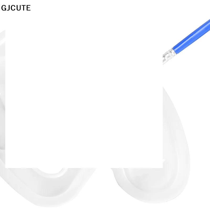 

4Pcs Oval Paint Tray Palettes With Thumb Hole For Students To Craft DIY Painting Or Birthday Painting Party