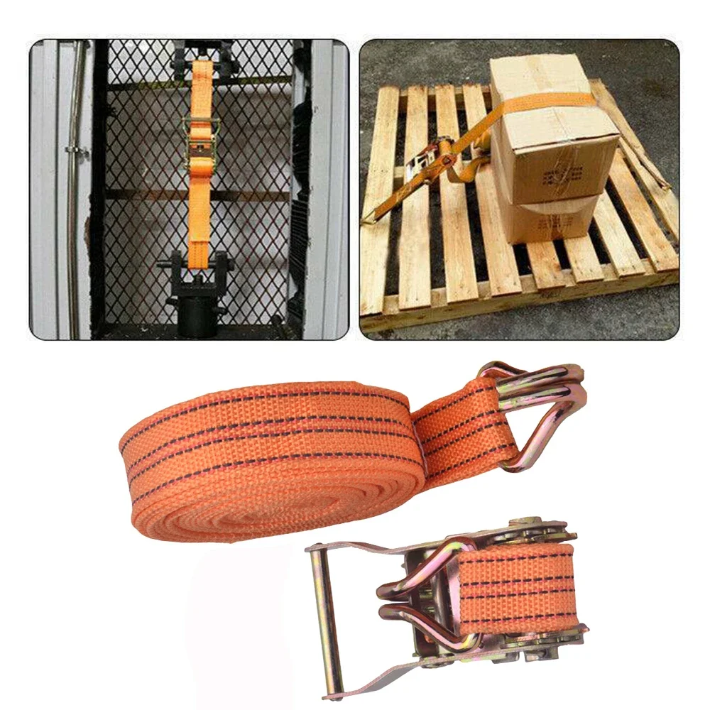 Nuova cinghia di fissaggio robusta cintura a cricchetto borsa per bagagli ancoraggio del carico con fibbia in metallo 3M/6M/8M/10M * 4cm cinghie