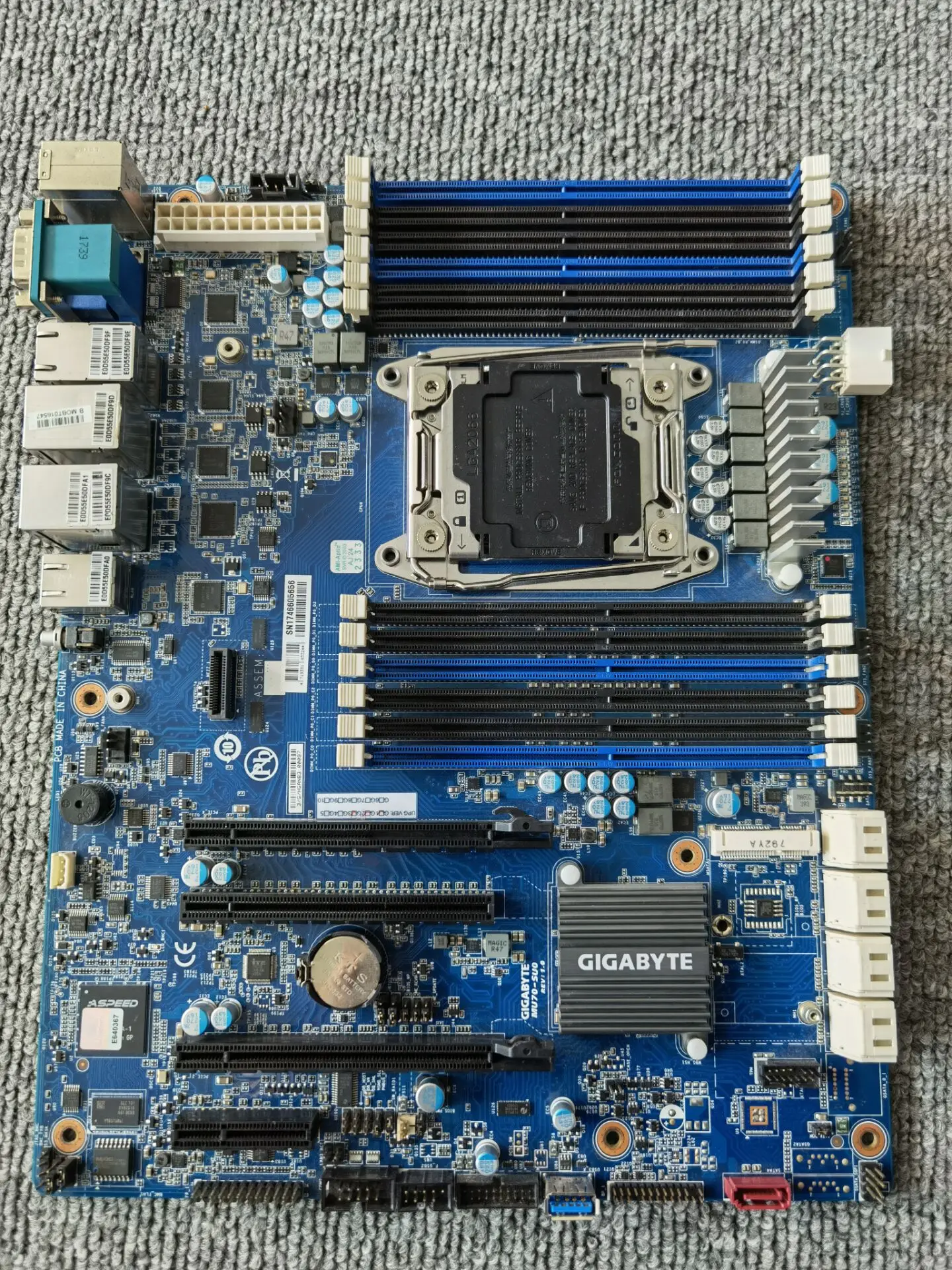 MU70-SU0 X99 Server Mainboard C612 E5-2678V3 2683v4 Four Nic 2699 Es