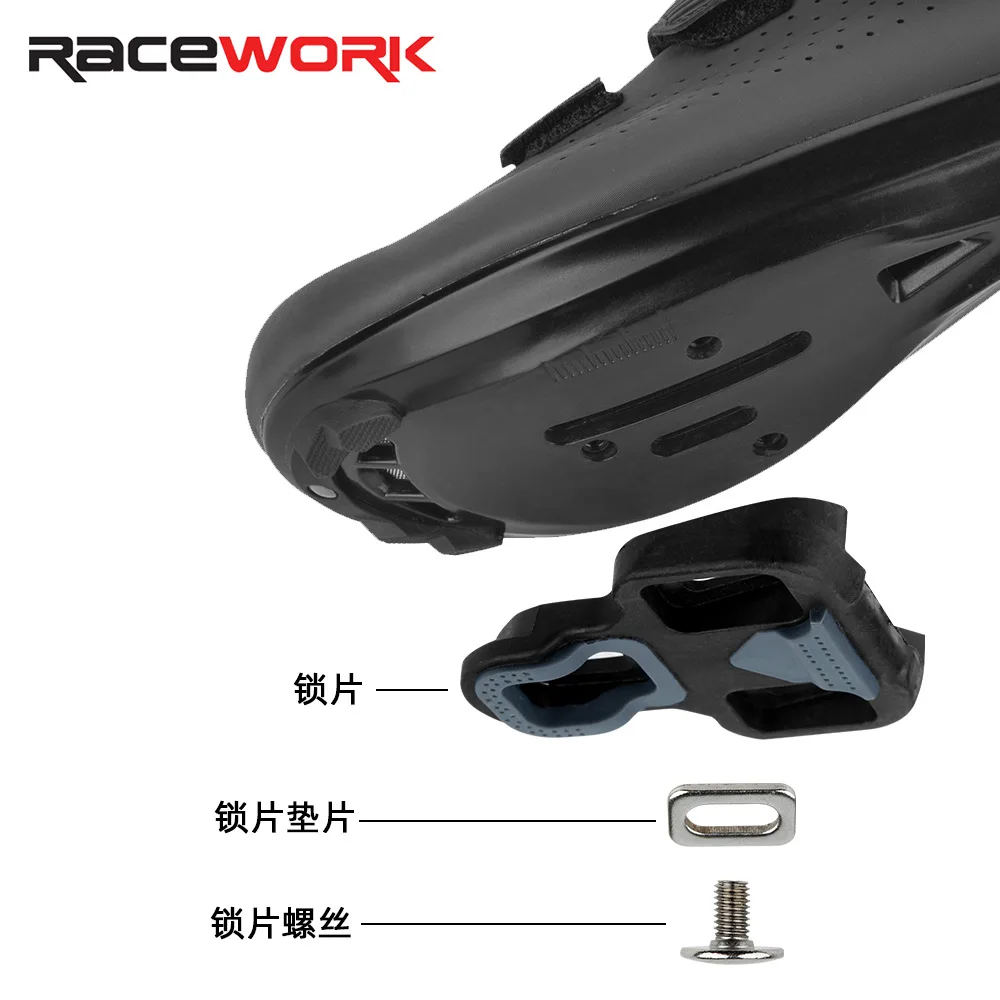 RACEWORK Self-locking Carbon Fiber Bike Pedal With Sealed Bearings And Cleats For Shimano SPD System Lock Road Pedals