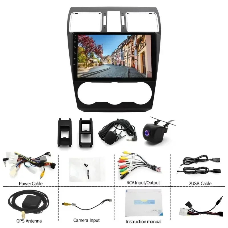 Radio Tape 9 pollici Android 13.0 navigazione GPS per auto lettore multimediale unità principale Carplay per Subaru Forester WRX Impreza 2013-2015