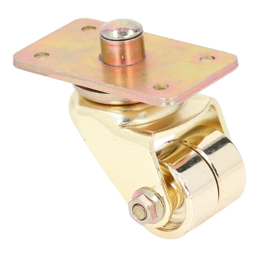 Durable Iron Metal Upright Piano Caster 360 Degree Rotation gold color Piano Wheels Caster Wheels Upright Piano Replacement