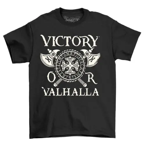 Victory or Valhalla Vikings Tee - Conquer with Style! Funny Unisex T-shirt, Idea