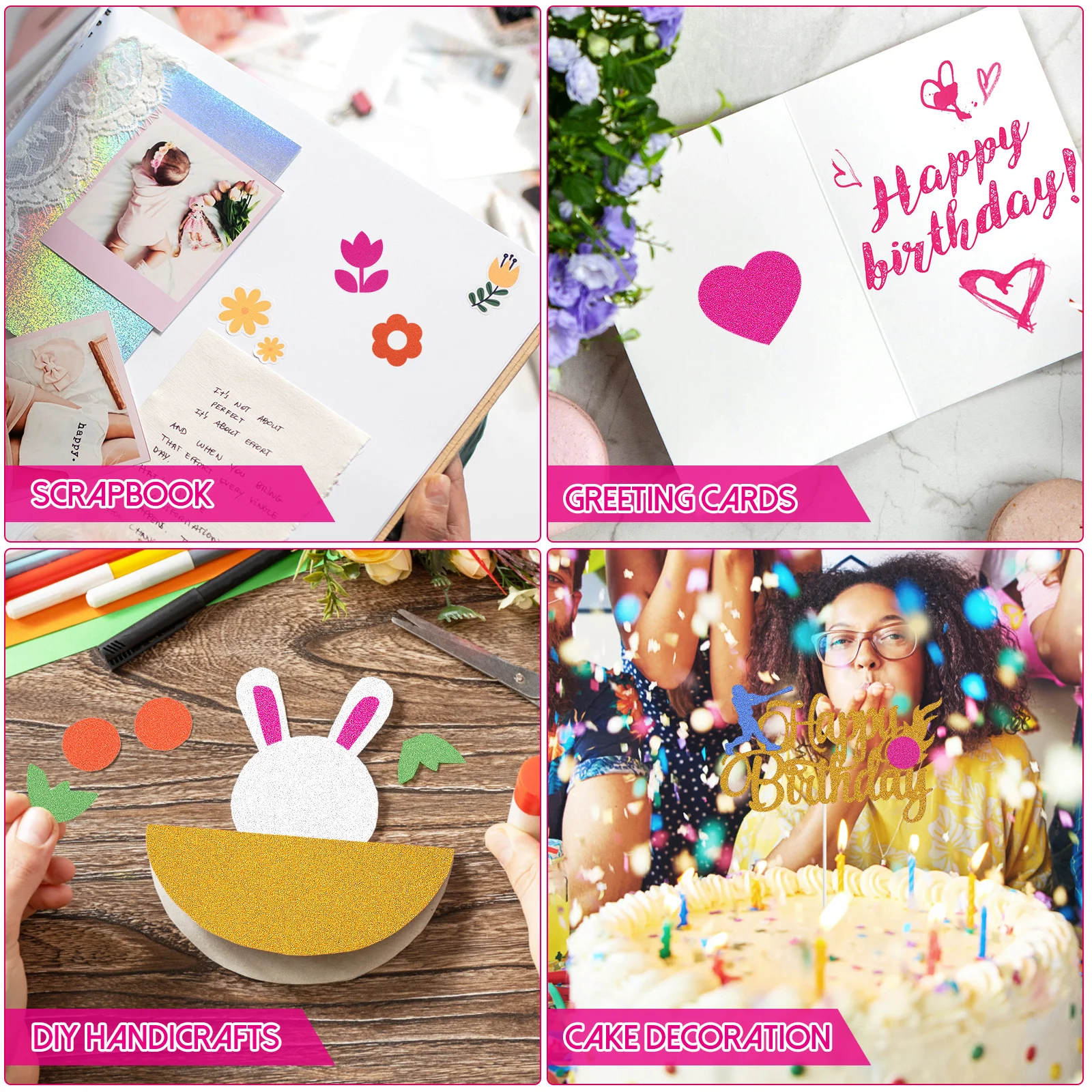 

60 листов порошкового картона, разноцветная блестящая бумага, цветной картон, альбом для вырезок, принадлежности для рукоделия, цветная карточка