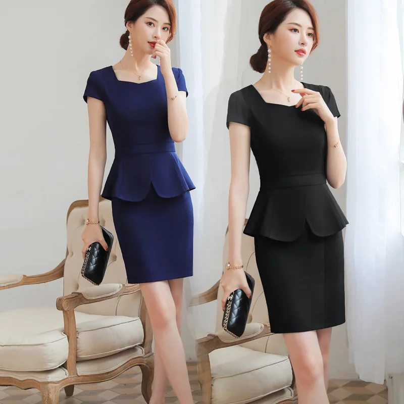 

Business Wear Summer Suit Women's Fashion Temperament Goddess Style Jewelry Store Beauty Salon Workwear Formal Dress Thin