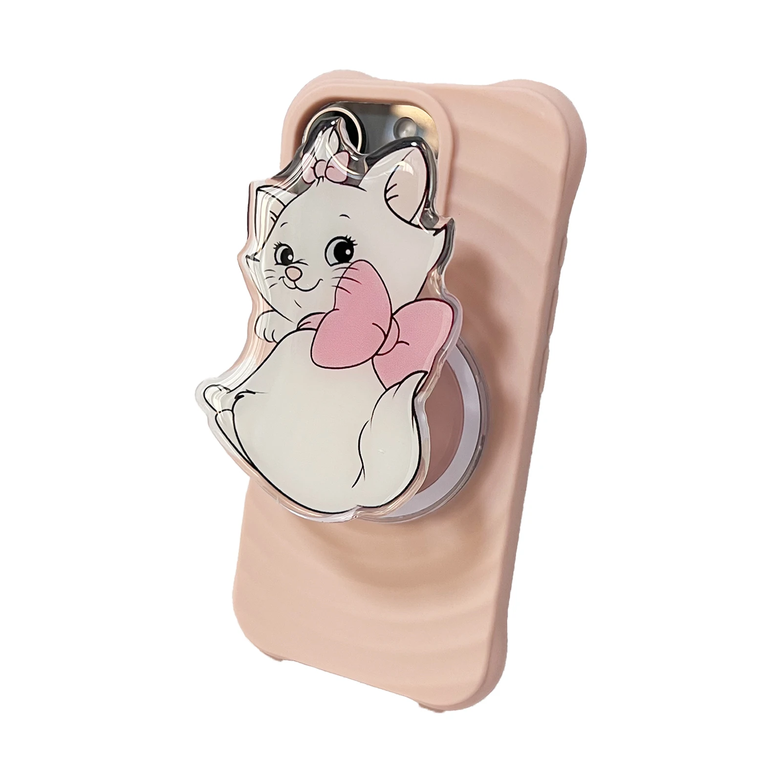 

Korean Cute Cartoon Cat Phone Holder Griptok Support For IPhone Samsung Phone Case Grip Tok Socket Bracket Girl Gift