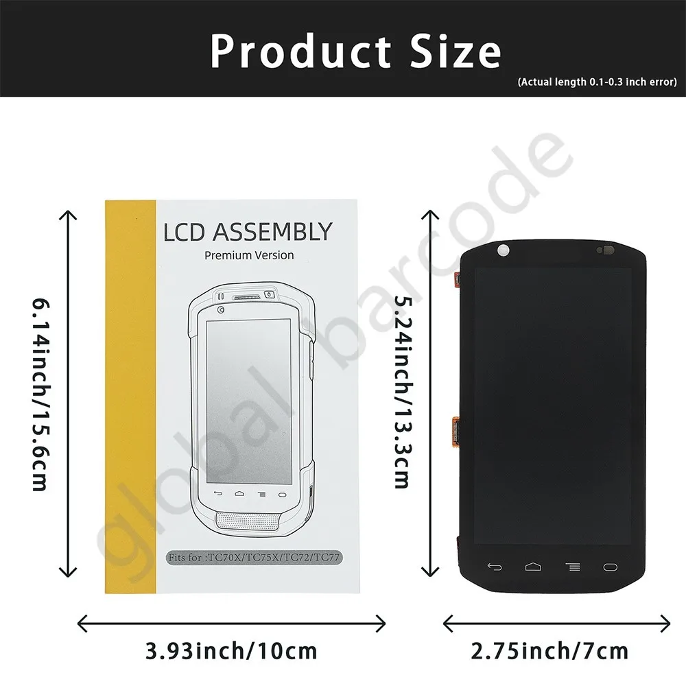 

Touch Screen with LCD Screen Digitizer for Zebra Symbol TC70 TC75 Barcode Scanner