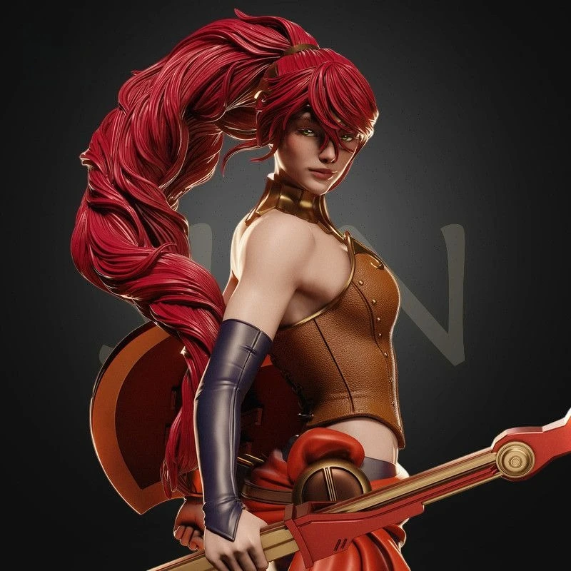 Female Warriors of Ancient Sparta Unpainted Miniature Model Ornaments Made of 3D High-precision Printing Resin White Blanks
