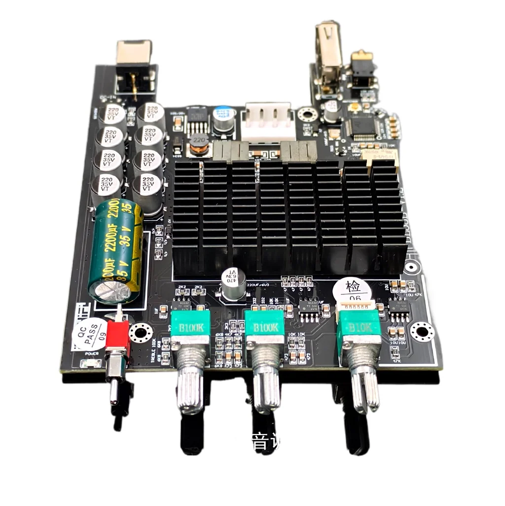 TPA3221 high-power HIFI sound quality all-round king power amplifier board, Bluetooth 5.3 U disk player, power amplifier