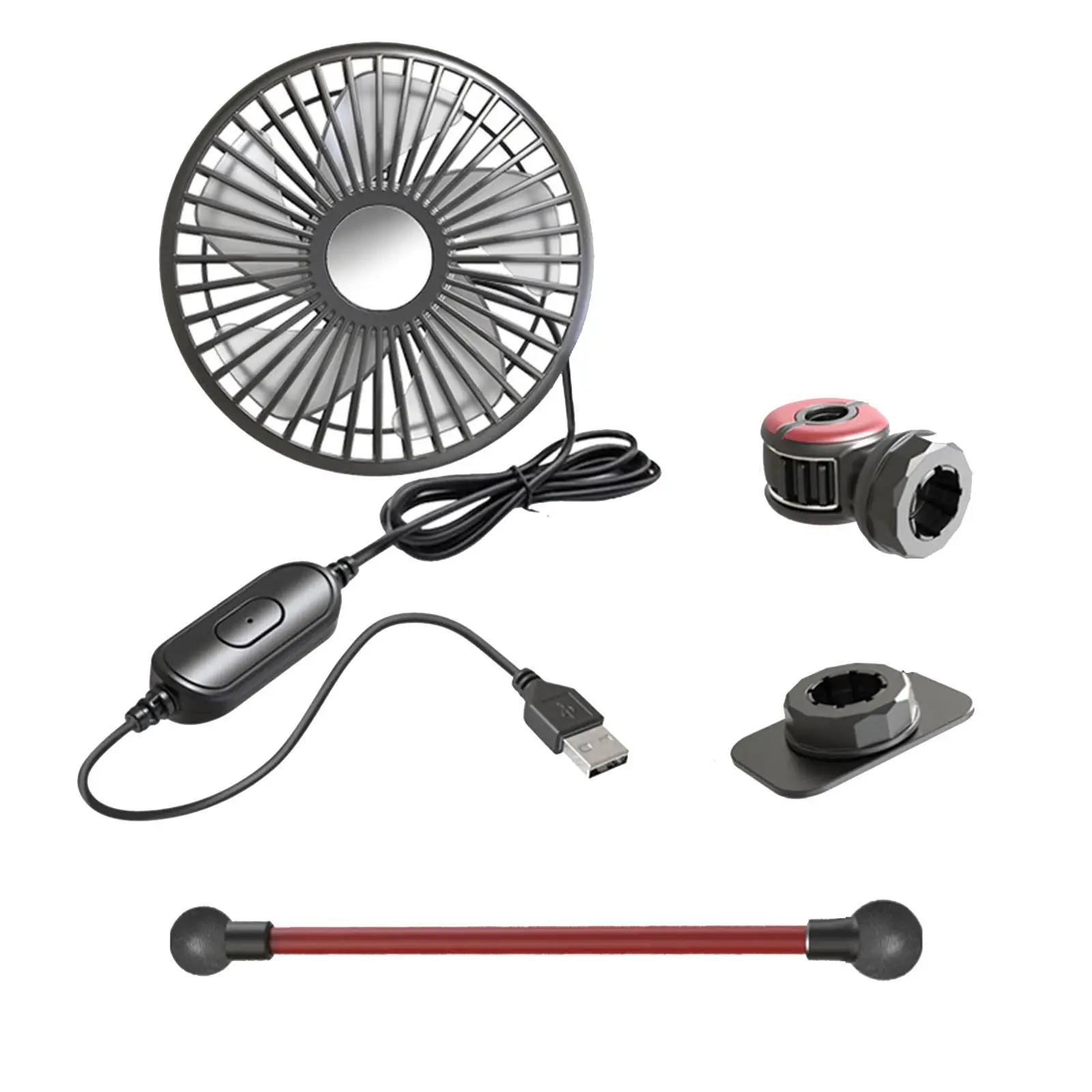 360 Rotation Air Circulation Fan Portable Car Fan for Truck Office Home