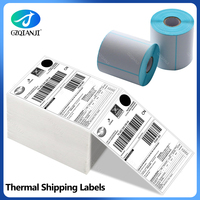 4x6 inch 100*150mm A6 4x4'' Shipping Labels FanFold Paper Rolls Sticker Paper for Thermal Shipping Label LOGO Barcode Address