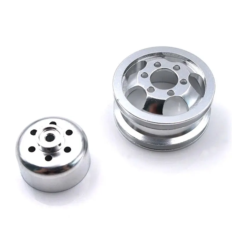 FBIL-6X Metal Upgrade Shock-Proof Wheel Hub Rim For WPL B1 B16 B24 B36 C14 C24 1/16 RC Truck With Screw