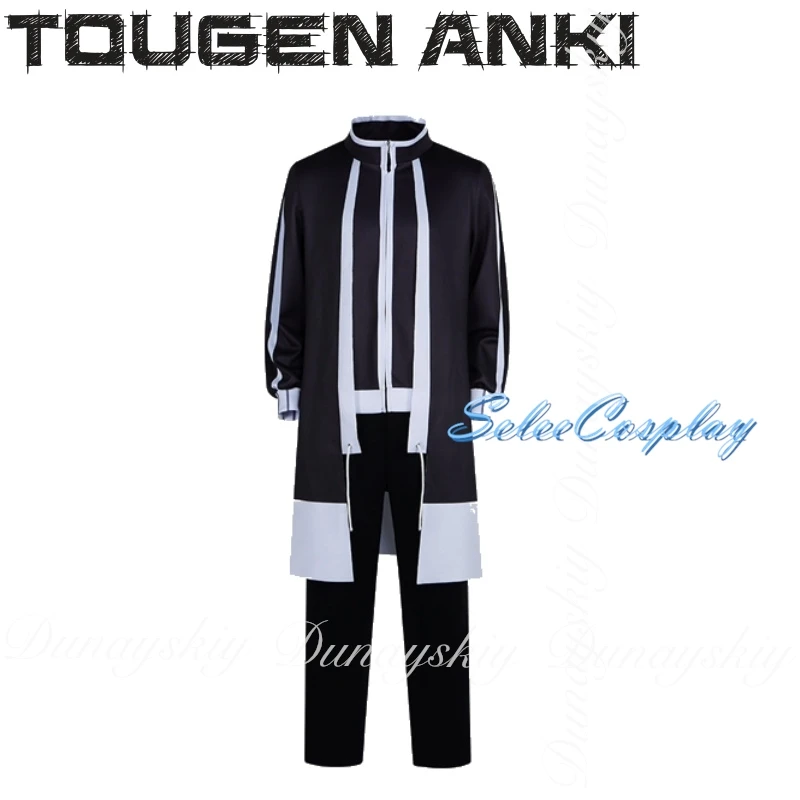 توغين أنكي أنيمي تأثيري أكاديمية راسيتسو الرجال النساء مزدوجة أسود أبيض زي مدرسي بدلة كاملة #4