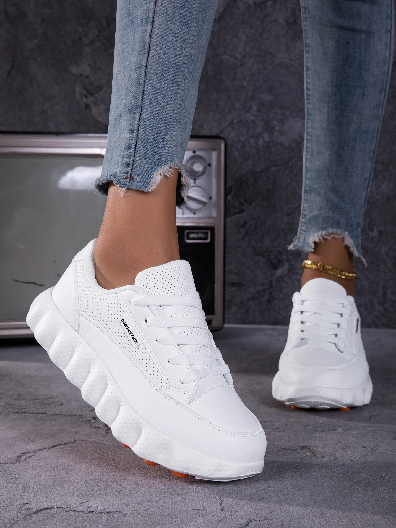 DJSUNNYMIX Damen-Laufschuhe, neue atmungsaktive Sport-Sneaker, Wanderschuhe, lässige und vielseitige Damenschuhe – Detail 6