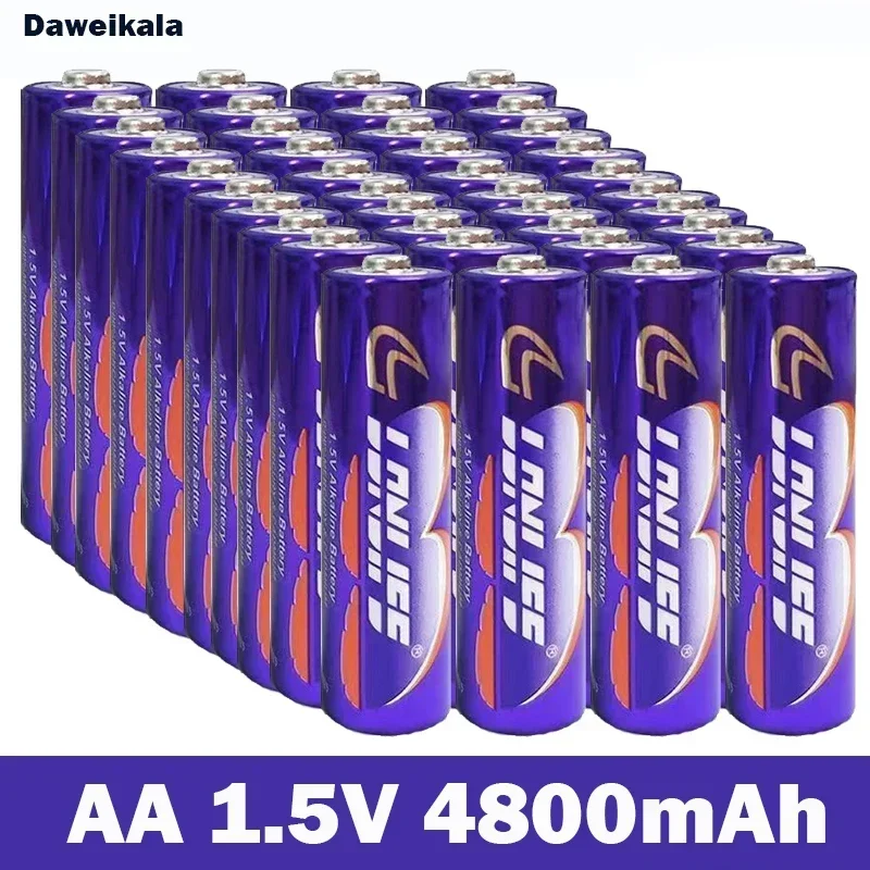 1.5V AA rechargeable battery 4800mah AAA 1.5V new alkaline rechargeable battery, suitable for LED light toys MP3