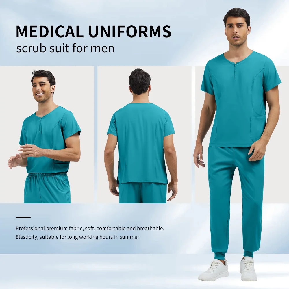 니아힌 애완동물 병원 간호사 유니폼 세트 의사 수술복 상의와 바지 세트 유니폼 간호사 액세서리 뷰티 스파 유니폼