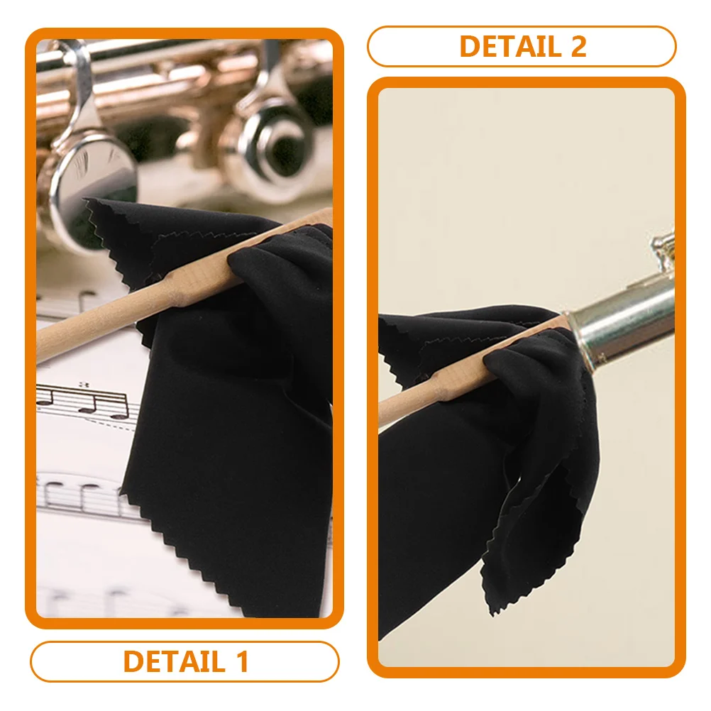 

Flute Cleaning Rod Kit Stick for Cloth Tool Fabric Musical Instrument Maintenance Supplies
